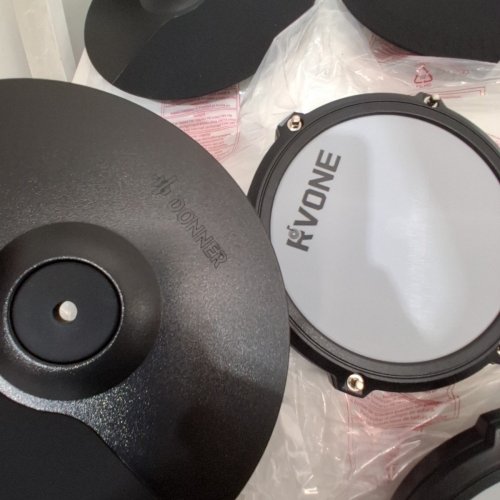 *INCOMPLETE* VARIOUS ELECTRONIC DRUM KIT PIECES - BLACK image 6