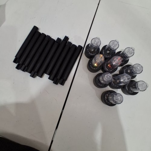 10PK TOBAGO SOLAR LED LANDSCAPE LIGHTS - BLACK/MULTICOLOURED image 2