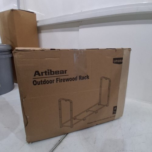 ARTIBEAR FIREWOOD RACK STAND - 4FT - MATTE BLACK (MODEL: ABEAR-OFR4-208) image 4