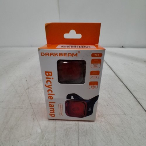 DARKBEAM RECHARGEABLE BIKE TAIL LIGHT WITH LED BATTERY DISPLAY - IP55 WATERPROOF - BLACK/RED (MODEL: T25) image 2