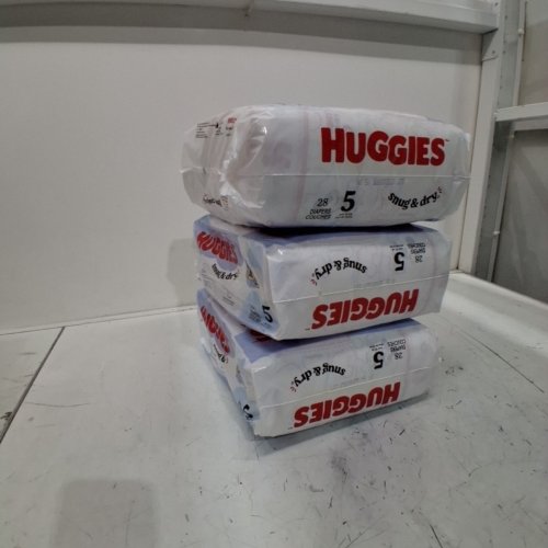 X3 (84 DIAPERS TOTAL) HUGGIES SNUG AND DRY BABY DIAPERS - SIZE 5 image 3