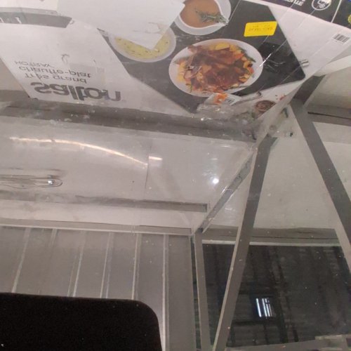 SALTON HOTRAY XL WARMING TRAY WITH TEMPERED GLASS - 400W 21" X 16" - BLACK - (MODEL: 2123123 / WT2148) image 4