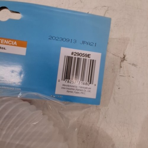 2PK INTEX POOL ACCESSORY HOSE FOR FILTER PUMPS - 59" LENGTH, 1.25" DIAMETER - WHITE (MODEL: 29059E) image 2