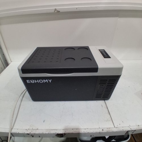 EUHOMY PORTABLE CAR REFRIGERATOR WITH APP CONTROL - 18L - 12V - FROM -4° TO 68°F - BLACK/GREY (MODEL: CFC-18 / CF004-18BL-CAEH) image 3