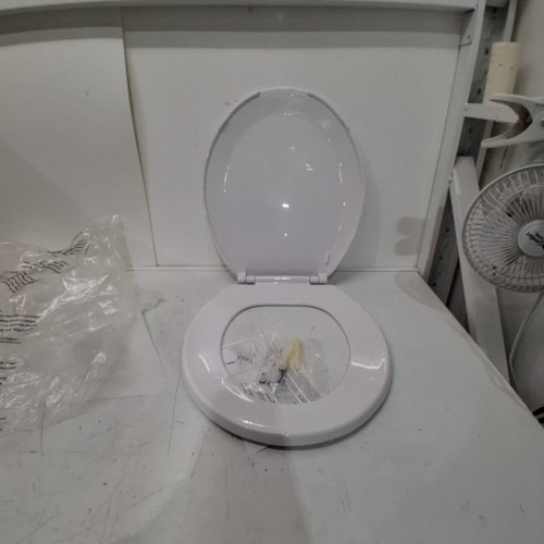 CENTOCO ROUND TOILET SEAT - 16" - CRANE WHITE (MODEL: DS1200-301) image 2