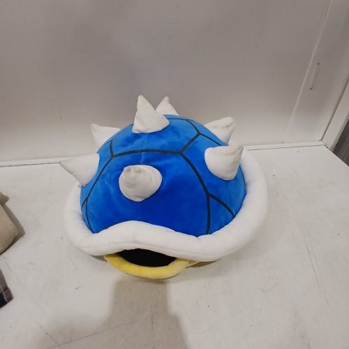 NINTENDO CLUB MOCCHI-MOCCHI MARIO KART BLUE SPINY SHELL PLUSH - BLUE/WHITE image 3