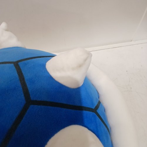 NINTENDO CLUB MOCCHI-MOCCHI MARIO KART BLUE SPINY SHELL PLUSH - BLUE/WHITE image 4
