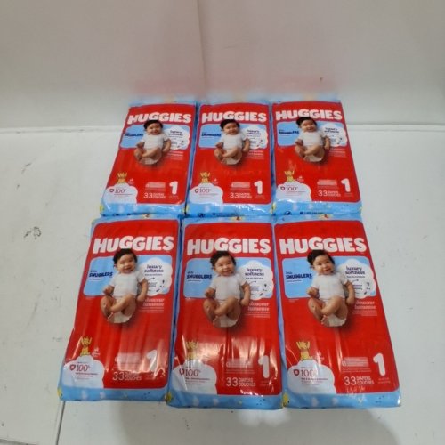 198PK DISNEY HUGGIES LITTLE SNUGGLERS DISPOSABLE BABY DIAPERS - SIZE 1 image 2