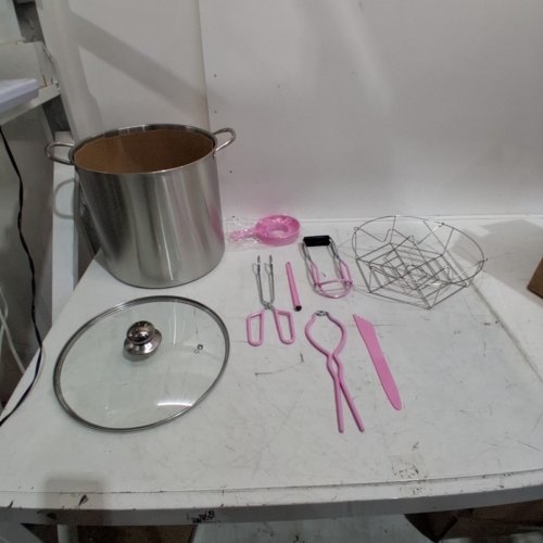 CANNING POT WATER BATH CANNER AND FULL CANNING ACCESSORIES TOOLS - 21.5QT POT image 2