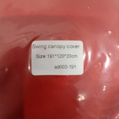 SWING CANOPY COVER - 6FT X 4FT - RED image 2