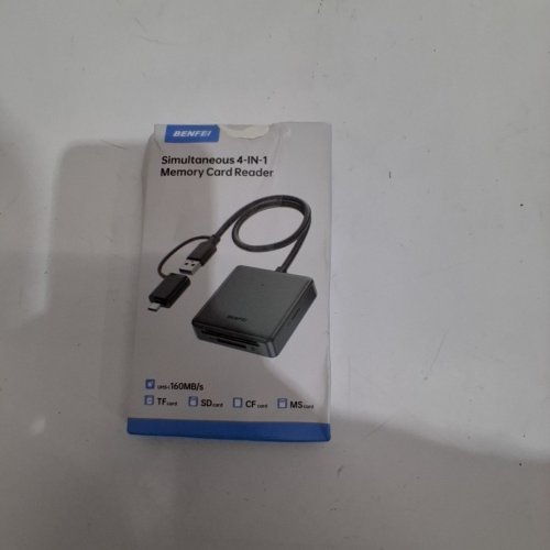 BENFEI 4-IN-1 TF/SD/MS/CF MEMORY CARD READER COMPATIBLE WITH IPHONE PRO/MAX, MACBOOK PRO/AIR 2023, IPAD PRO AND SURFACE BOOK 3 - BLACK image 4