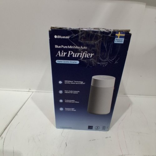 BLUEAIR MINI MAX AIR PURIFIER - 223SQ.FT COVERAGE - WHITE/GREY (MODEL: 3131000100) image 5
