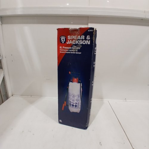 SPEAR & JACKSON HAND PUMP ACTION GARDEN WATERING PRESSURE SPRAYER - 8L - WHITE (MODEL: 8LPAPS) image 4