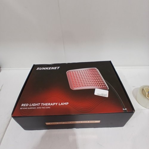 SUNKENET 280-LED RED LIGHT THERAPY LAMP PANEL WITH STABLE STAND - 660NM RED & 850NM NEAR INFRARED LIGHT - 13.8" X 8.7" - BLACK/SILVER image 3