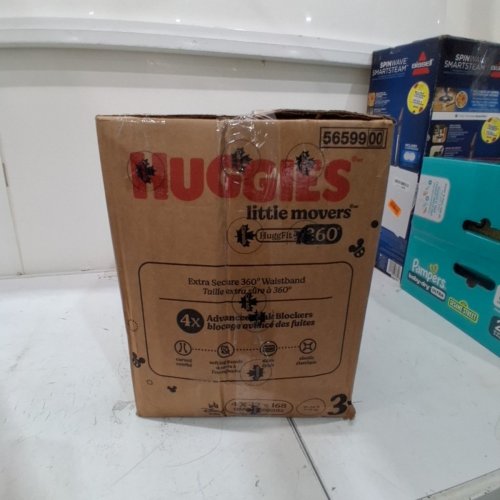 168PK HUGGIES LITTLE MOVERS DIAPERS HUGGFIT WITH 360° WAISTBAND - SIZE 3 - MICKEY MOUSE image 3