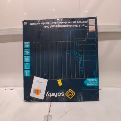 SAFETY 1ST TOP OF STAIRS EXPANDING METAL GATE - 28" X 27"- 42" - BLACK (MODEL: GA090CBLKF2) image 4