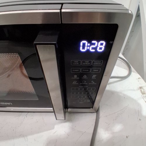 CHEFMAN 10 POWER LEVELS ECO MODE CHILD SAFETY LOCK COUNTERTOP MICROWAVE - 0.7 CU.FT - STAINLESS STEEL (MODEL: RJ55-SS-7-CK-CA) image 2