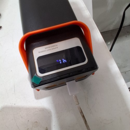 PGYOB MULTIFUNCTIONAL PORTABLE POWER STATION - 22.5W - BLACK/ORANGE (MODEL: P100S) image 2