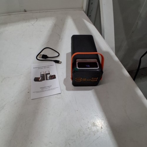 PGYOB MULTIFUNCTIONAL PORTABLE POWER STATION - 22.5W - BLACK/ORANGE (MODEL: P100S) image 4