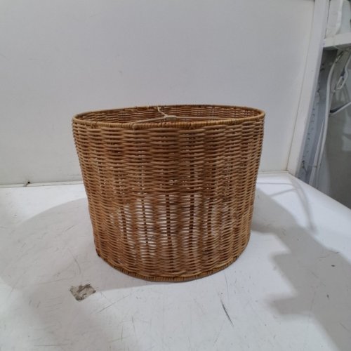 ASPEN CREATIVE DRUM SPIDER WICKER LAMP SHADE - 12" X 12" X 9" - RATTAN (MODEL: 31604) image 3