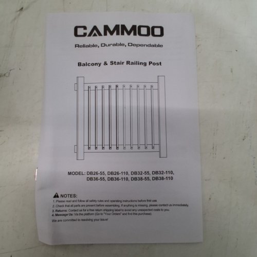 110PK RECTANGULAR DECK BALUSTERS - 36" - BLACK (MODEL: DB36-110) image 3