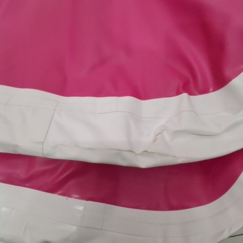 AKSPORT INFLATABLE GYMNASTICS AIR TUMBLING MAT - 10FT X 3.3FT - PINK/GREY image 4