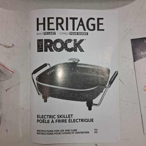 HERITAGE THE ROCK 1200W ELECTRIC SKILLET (RB#4) image 5