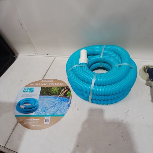INTEX POOL VACUUM HOSE REPLACEMENT COMPATIBLE WITH ABOVE GROUND POOLS - 1 1/2" X 25FT -BLUE/WHITE (MODEL: 29083E) image 2
