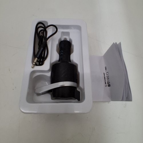 SCOSCHE BLUETOOTH WIRELESS HANDS-FREE CAR KIT WITH DIGITAL FM TRANSMITTER AND USB-A/USB-C CHARGING PORTS - BLACK (MODEL: BTFMPD3SR-SP) image 2