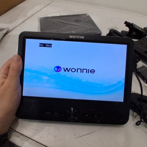 2PC WONNIE DUAL SCREEN CAR HEADREST PLAYER - 10" - BLACK (MODEL: W-3015) image 2