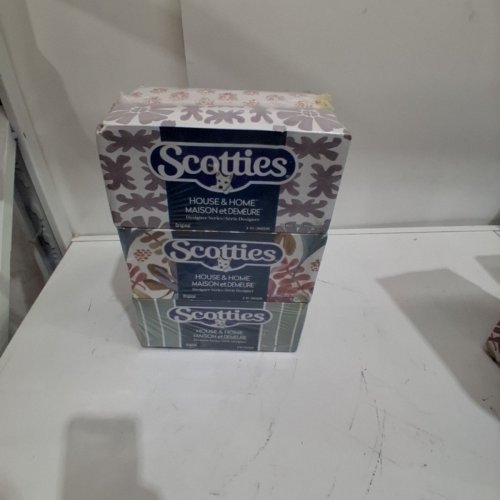 6PK SCOTTIES 2 PLY ORIGINAL HOUSE & HOME DESIGNER SERIES FACIAL TISSUES (756 TISSUES TOTAL) image 2