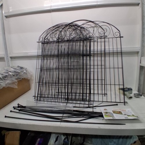 12PC GETLAY ANIMAL BARRIER GARDEN FENCE - 40" - BLACK image 2