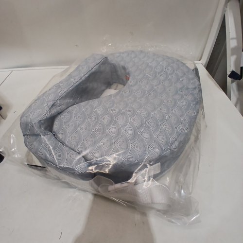 MY BREST FRIEND SUPER DELUXE BREASTFEEDING/NURSING PILLOW - FITS WAIST 28"-44" - BLUE/WHITE (MODEL: 726S) image 2