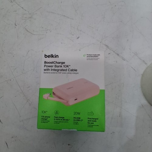 BELKIN BOOSTCHARGE PORTABLE POWER BANK - 10,000 MAH - PINK image 4