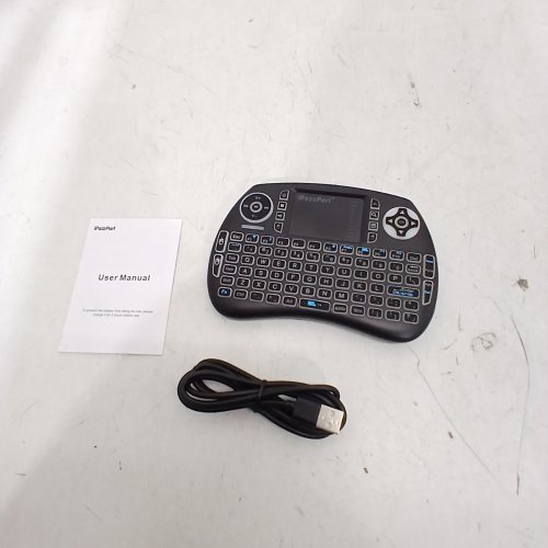 IPAZZPORT MINI BLUETOOTH KEYBOARD WITH TOUCHPAD - BACKLIT, WIRELESS KEYBOARD REMOTE FOR GOOGLE/ANDROID TV BOX/FIRESTICK/LAPTOP/PC image 2