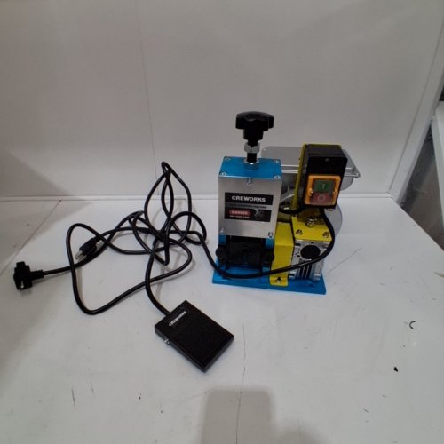CREWORKS AUTOMATIC WIRE STRIPPER - FITS WIRE FROM 0.06" TO 1" THICK - 110V - 180W - BLUE/YELLOW (MODEL: WSMS025BL) image 3