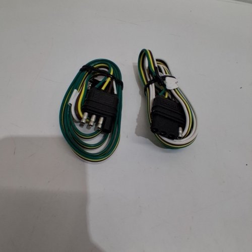 2PK U-HAUL 4-WAY FLAT WIRE 4 PIN HARNESS EXTENDER - 48" - MULTICOLOUR (MODEL: 58053) image 2