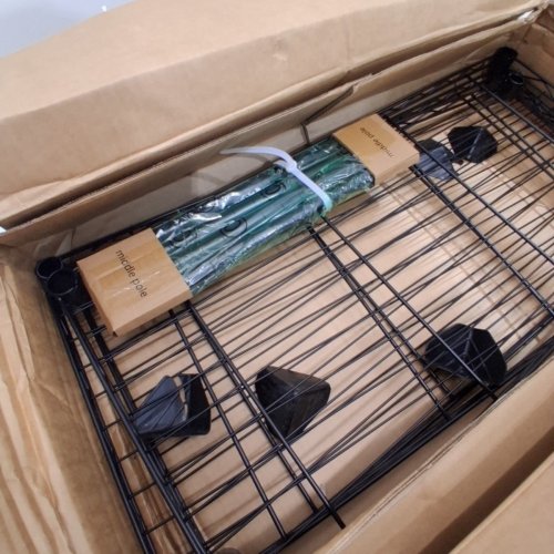 3 REIBEII REPLACEMENT SHELVES - BLACK - 29" X 14" (MODEL: RBBT6LM75L) image 4