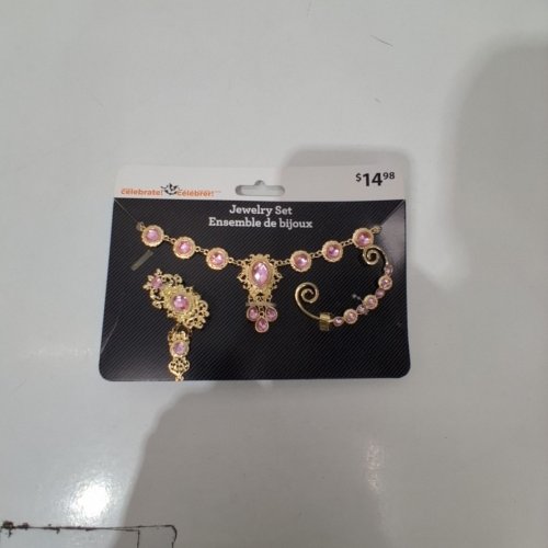 3PC WAY TO CELEBRATE! JEWELRY ACCESSORY SET - OSFM - GOLD PINK image 2