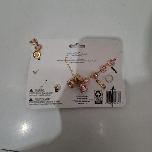 3PC WAY TO CELEBRATE! JEWELRY ACCESSORY SET - OSFM - GOLD PINK image 3