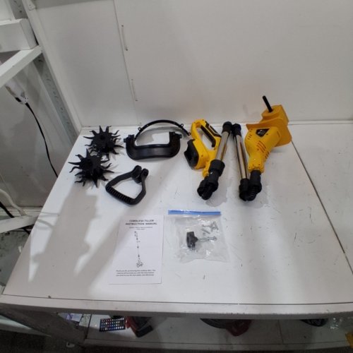 FORDWALT CORDLESS TILLER CULTIVATOR *TOOL ONLY* -18 V - 9" X 6.3" BLADE - 55" LENGTH - YELLOW (MODEL: T4F01) image 3