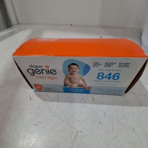 DIAPER GENIE ESSENCE PAIL DIAPER PAIL SYSTEM WITH EASY ROLL REFILL - 24" - WHITE (MODEL: I000908) image 3