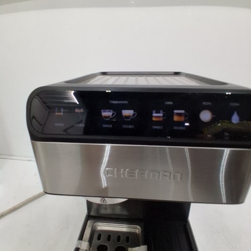 CHEFMAN CAFEMASTER PRO ESPRESSO MACHINE WITH BUILT IN MILK FROTHER - 1.8L - STAINLESS STEEL (MODEL: RJ54-I-SV-AM) image 2