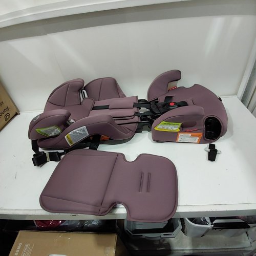 GRACO TRANZITIONS 3-IN-1 LIGHTWEIGHT ADJUSTABLE HEIGHT HARNESS BOOSTER CAR SEAT WITH CUP HOLDERS - 100LB MAX WEIGHT - ELOISE PURPLE (MODEL: 2217080) image 3