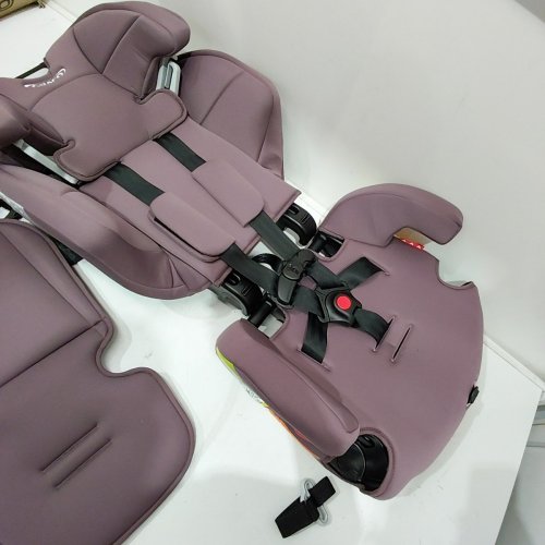 GRACO TRANZITIONS 3-IN-1 LIGHTWEIGHT ADJUSTABLE HEIGHT HARNESS BOOSTER CAR SEAT WITH CUP HOLDERS - 100LB MAX WEIGHT - ELOISE PURPLE (MODEL: 2217080) image 4