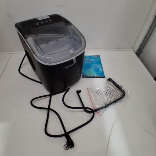 EUHOMY COUNTERTOP ICE MAKER - MAKES 26LBS/DAY - BLACK (MODEL: IM-06D) image 3