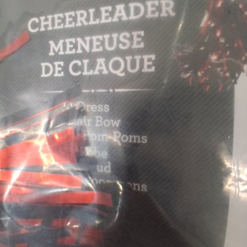 3PC GIRLS WAY TO CELEBRATE CHEERLEADER COSTUME - MEDIUM - RED/WHITE (STYLE: WC3524B) image 2