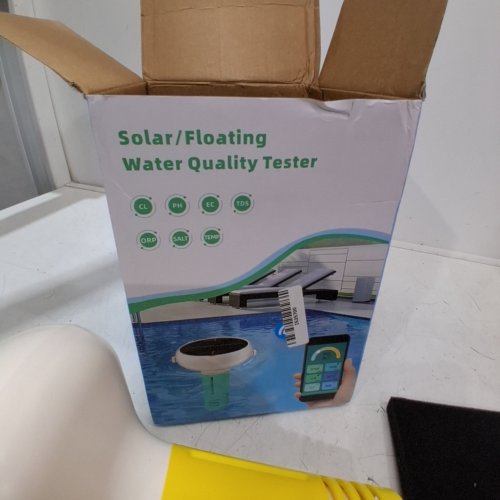 SOLAR FLOATING WATER QUALITY TESTER - WHITE/YELLOW image 2