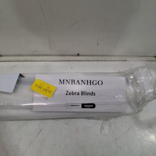 MNBANHGO CORDLESS LIGHT FILTERING ROLLER SHADES WINDOW ZEBRA BLIND - 44" X 72" - WHITE image 4