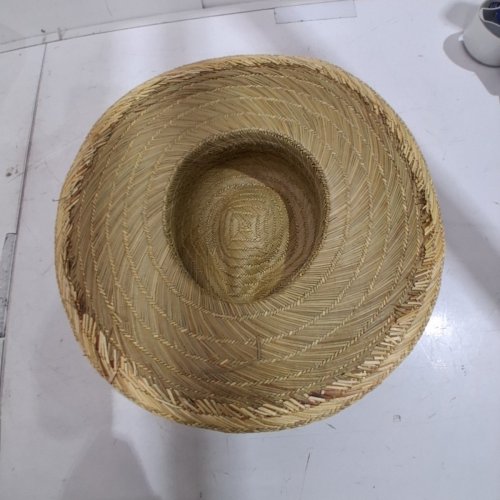 WOVEN SUN HAT - NATURAL TAN image 3